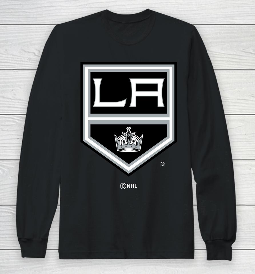 Fanatics Branded Black Los Angeles Kings Team Primary Logo Long Sleeve T-Shirt
