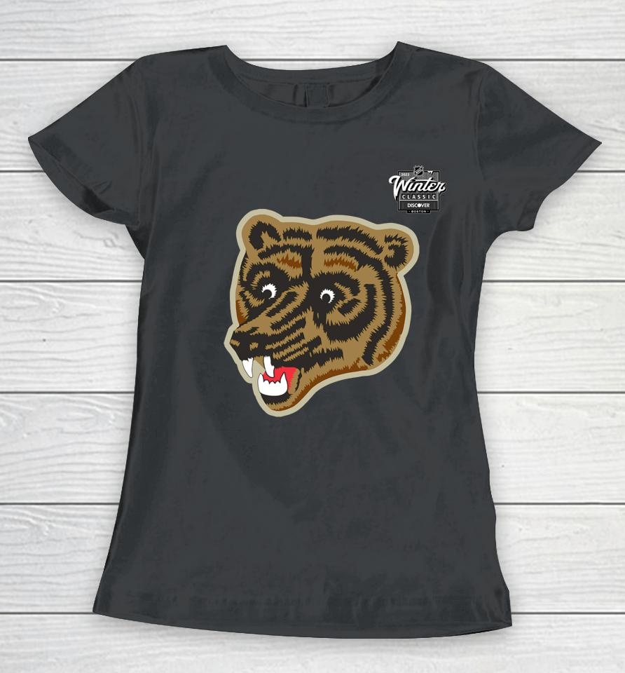 Fanatics Branded Boston Bruins 2023 Nhl Winter Classic Primary Logo Women T-Shirt