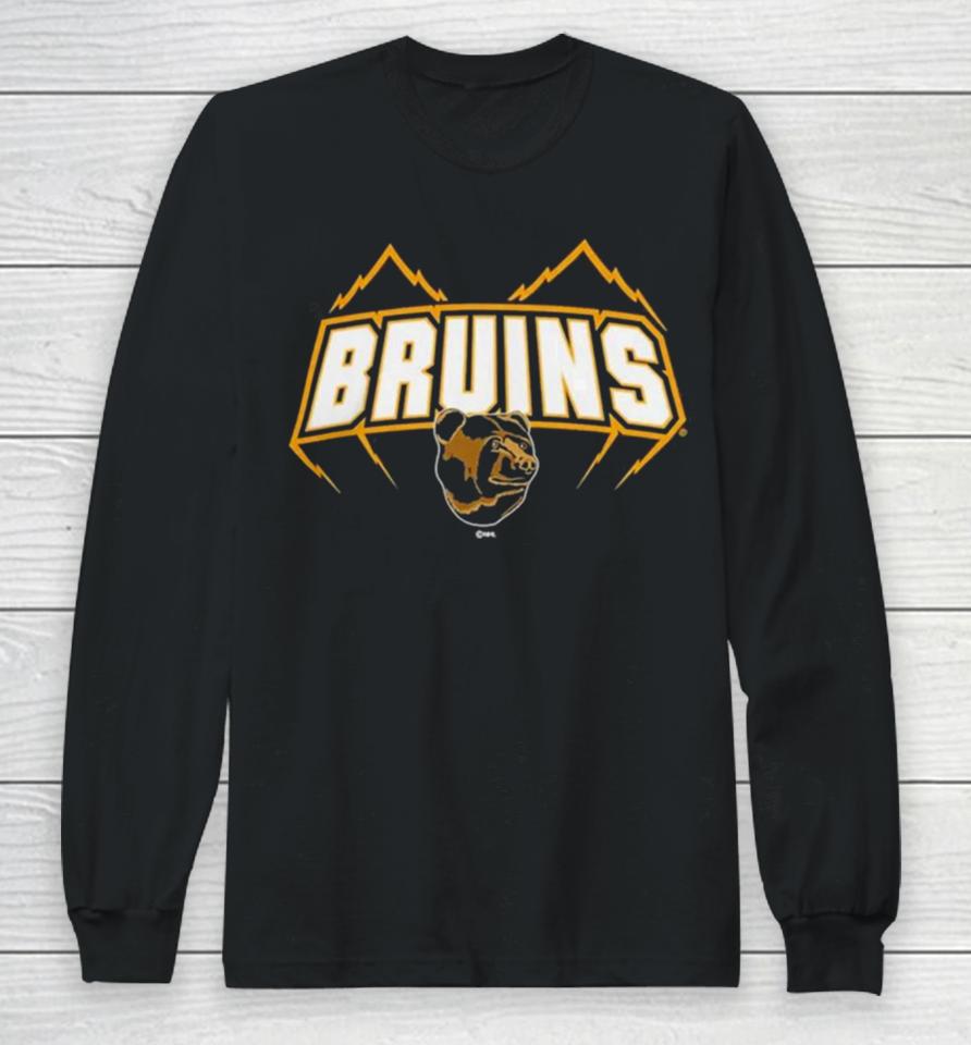 Fanatics Branded Boston Bruins Black Team Jersey Inspired Long Sleeve T-Shirt