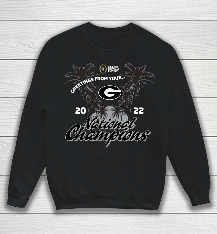 Fanatics Branded Bulldogs College Football Playoff 2022 National Champions Sweatshirt