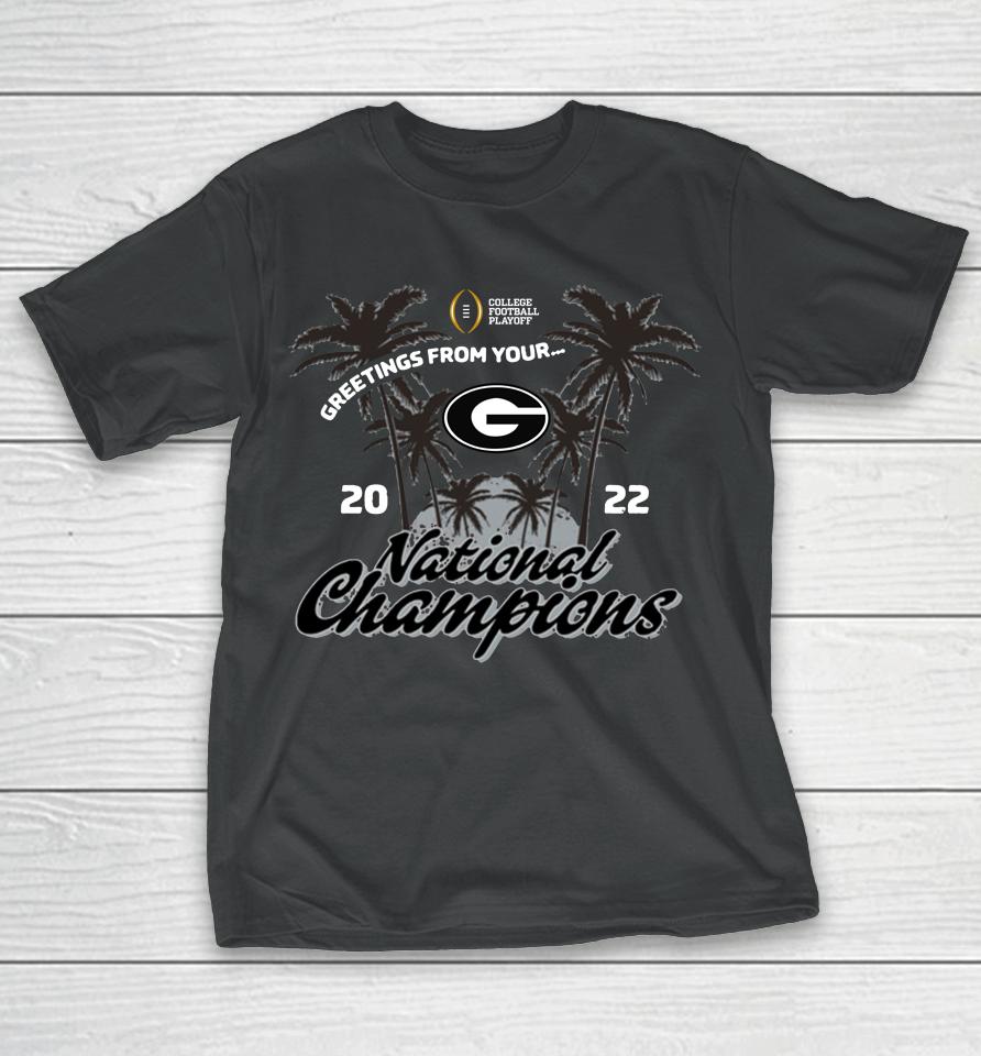 Fanatics Branded Bulldogs College Football Playoff 2022 National Champions T-Shirt