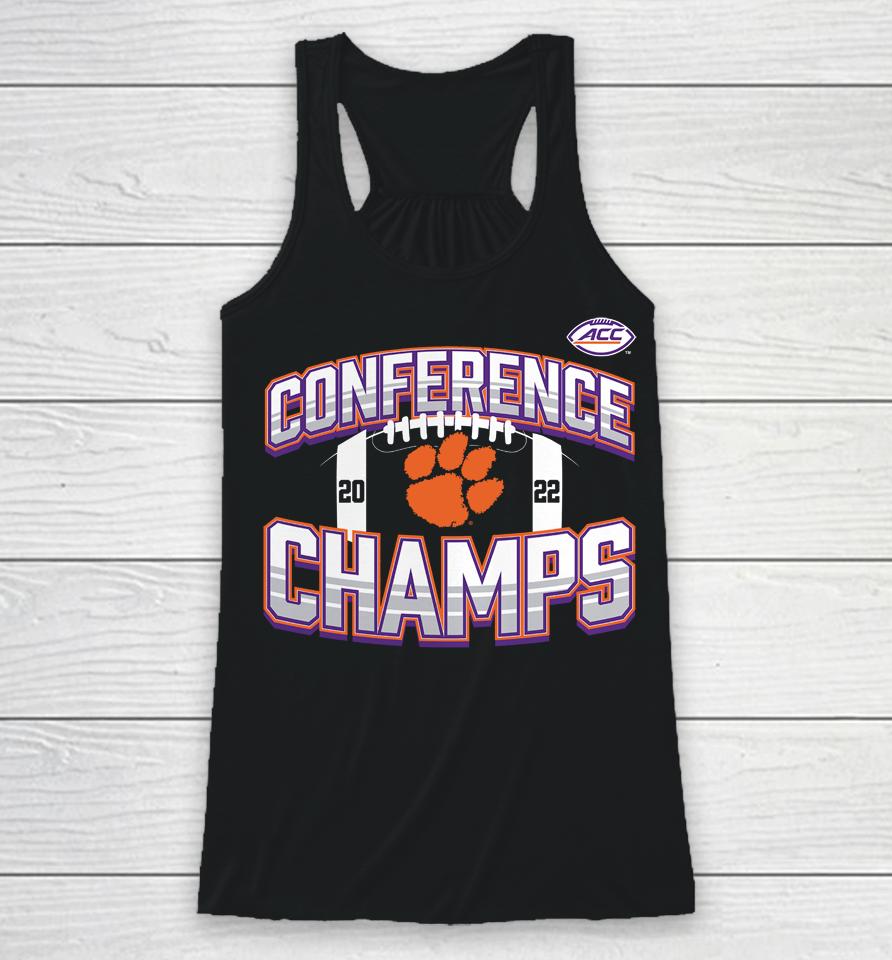 Fanatics Branded Clemson Tigers 2022 Acc Football Conference Champions Icon Bold Racerback Tank