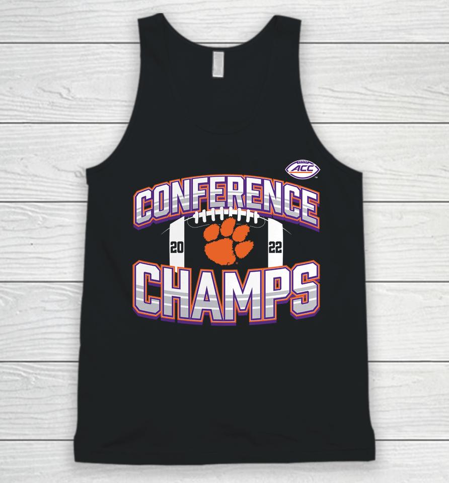 Fanatics Branded Clemson Tigers 2022 Acc Football Conference Champions Icon Bold Unisex Tank Top