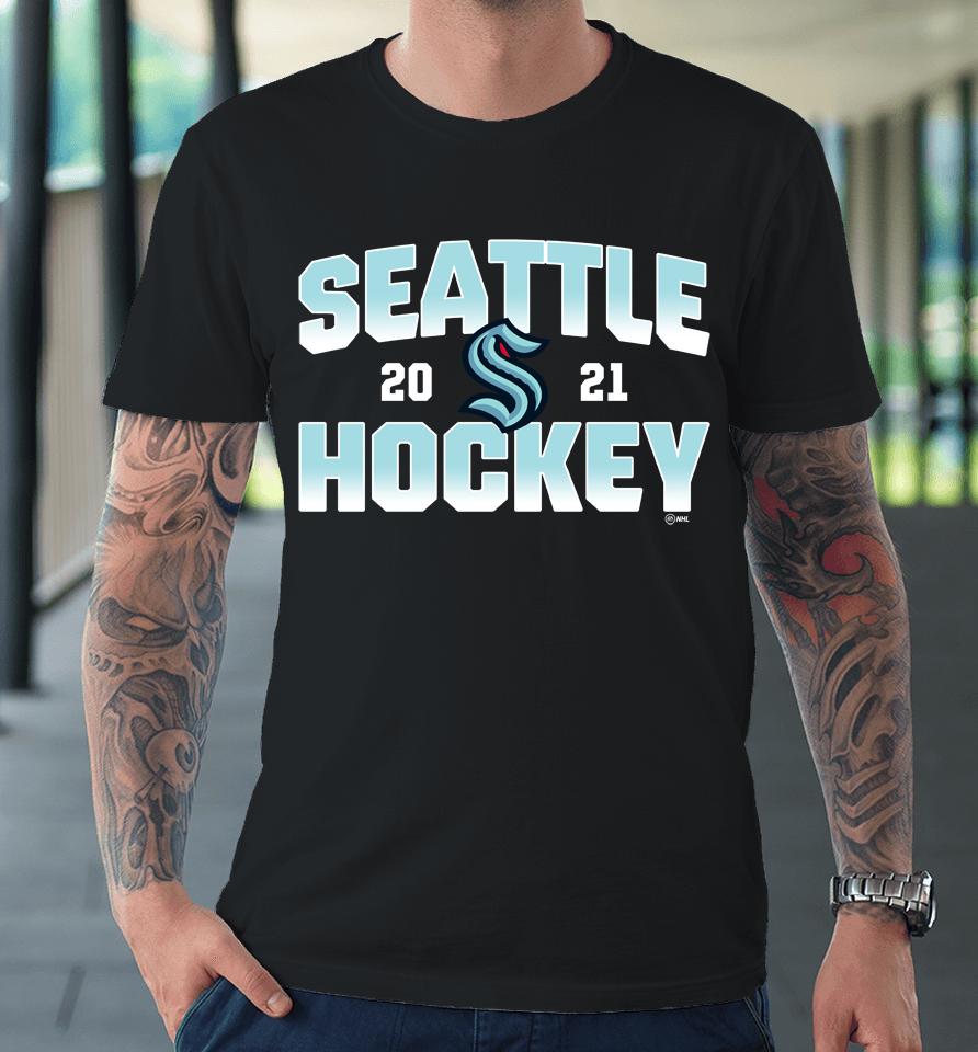 Fanatics Branded Deep Sea Blue Seattle Kraken Skate Or Die Premium T-Shirt