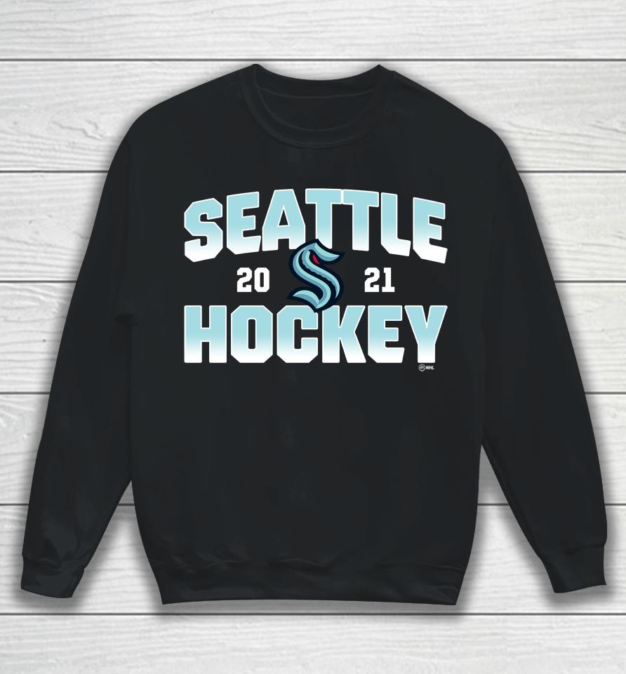 Fanatics Branded Deep Sea Blue Seattle Kraken Skate Or Die Sweatshirt