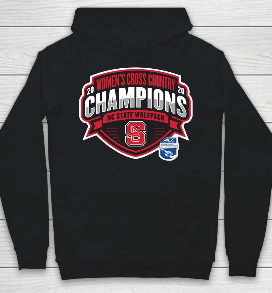 Fanatics Branded Heather Gray Nc State Wolfpack 2020 Acc Women's Cross Country Conference Champions Hoodie