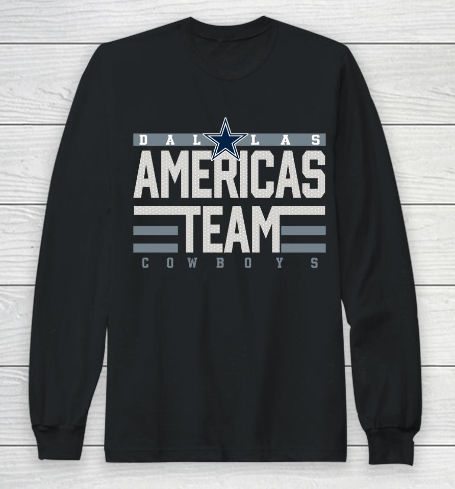 Fanatics Branded Navy Dallas Cowboys Hometown Collection Sweep Long Sleeve T-Shirt