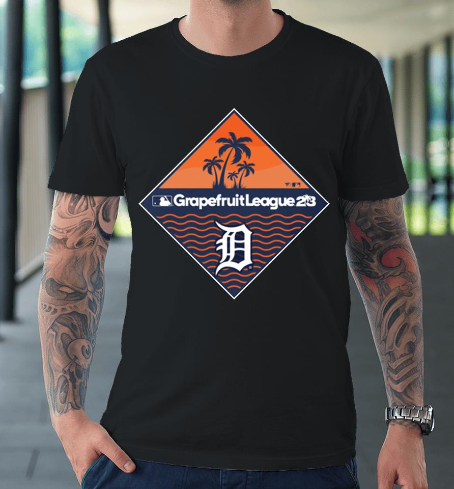 Fanatics Branded Navy Detroit Tigers 2023 Mlb Spring Training Diamond Premium T-Shirt