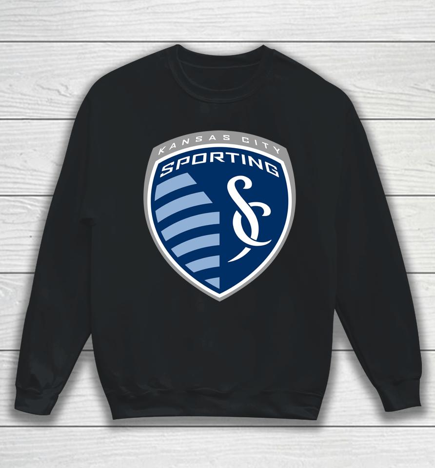 Fanatics Branded Navy Sporting Kansas City Primary Logo Sweatshirt