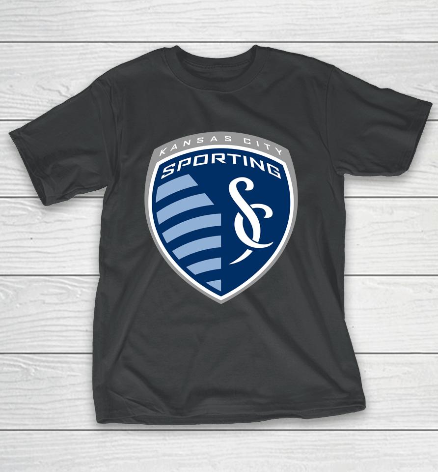 Fanatics Branded Navy Sporting Kansas City Primary Logo T-Shirt