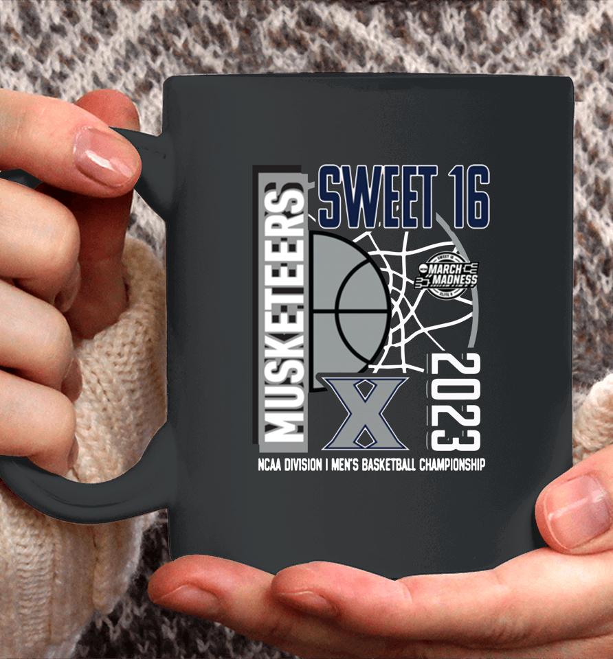 Fanatics Branded Navy Xavier Musketeers 2023 Ncaa Men's Basketball Tournament March Madness Sweet 16 Coffee Mug