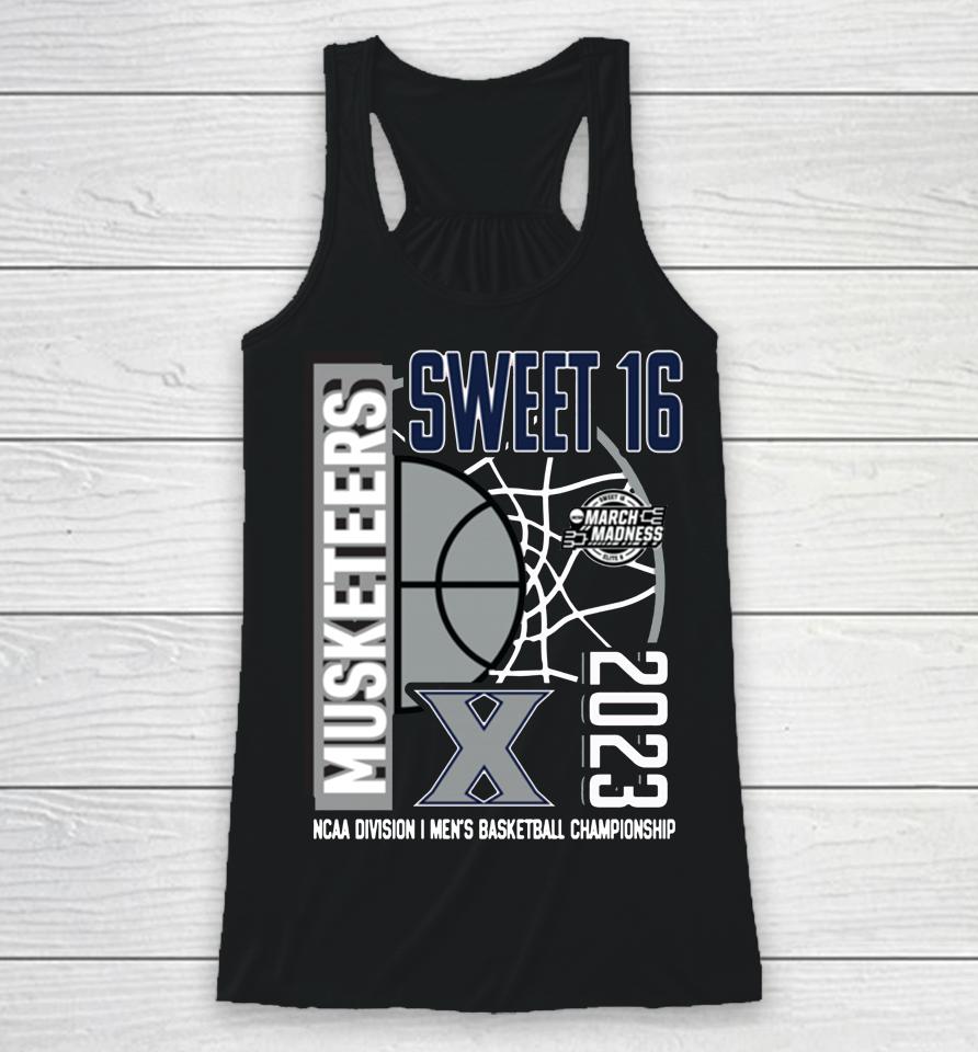Fanatics Branded Navy Xavier Musketeers 2023 Ncaa Men's Basketball Tournament March Madness Sweet 16 Racerback Tank