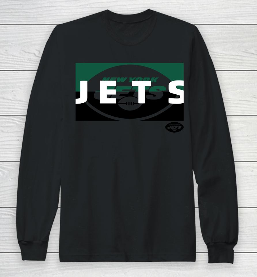 Fanatics Branded New York Jets Square Off Grey Long Sleeve T-Shirt