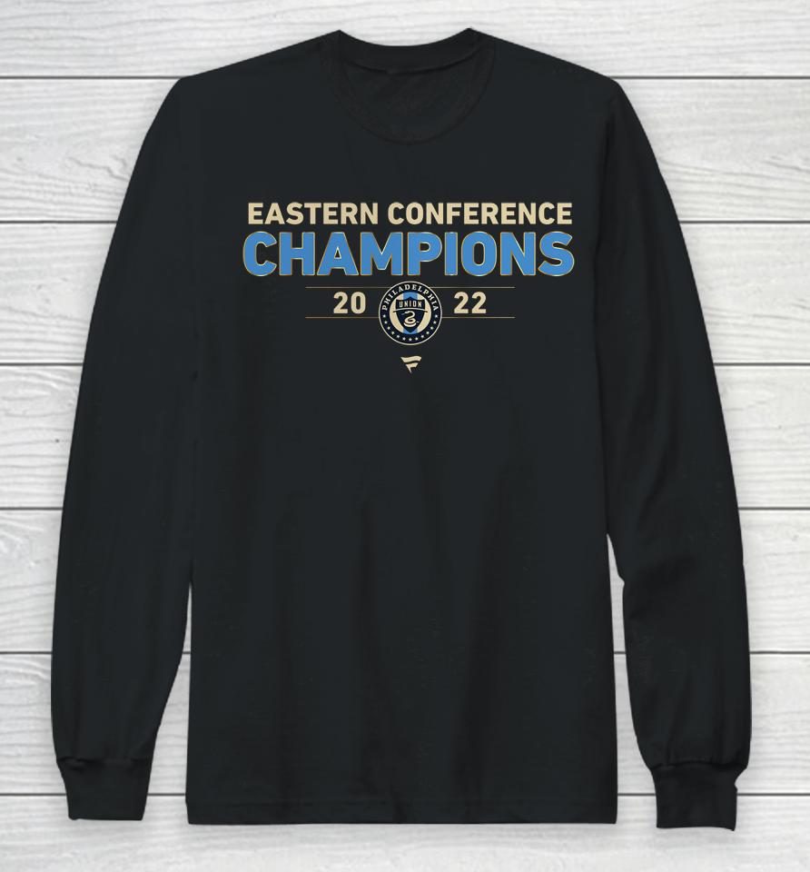 Fanatics Branded Philadelphia Union Black 2022 Mls Eastern Conference Champions Kick Long Sleeve T-Shirt