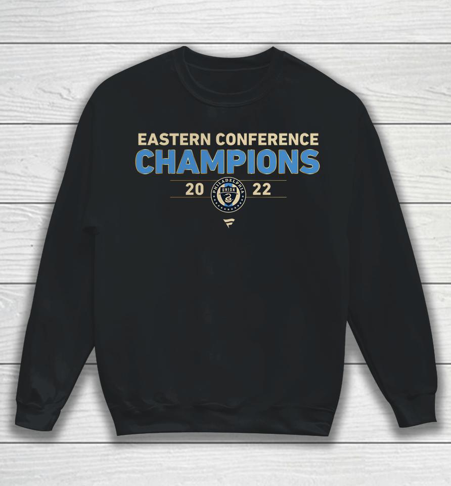 Fanatics Branded Philadelphia Union Black 2022 Mls Eastern Conference Champions Kick Sweatshirt