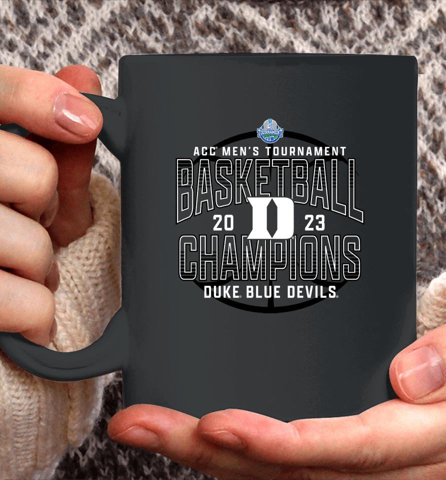 Fanatics Branded Royal Duke Blue Devils 2023 Acc Men's Basketball Conference Tournament Champions Coffee Mug