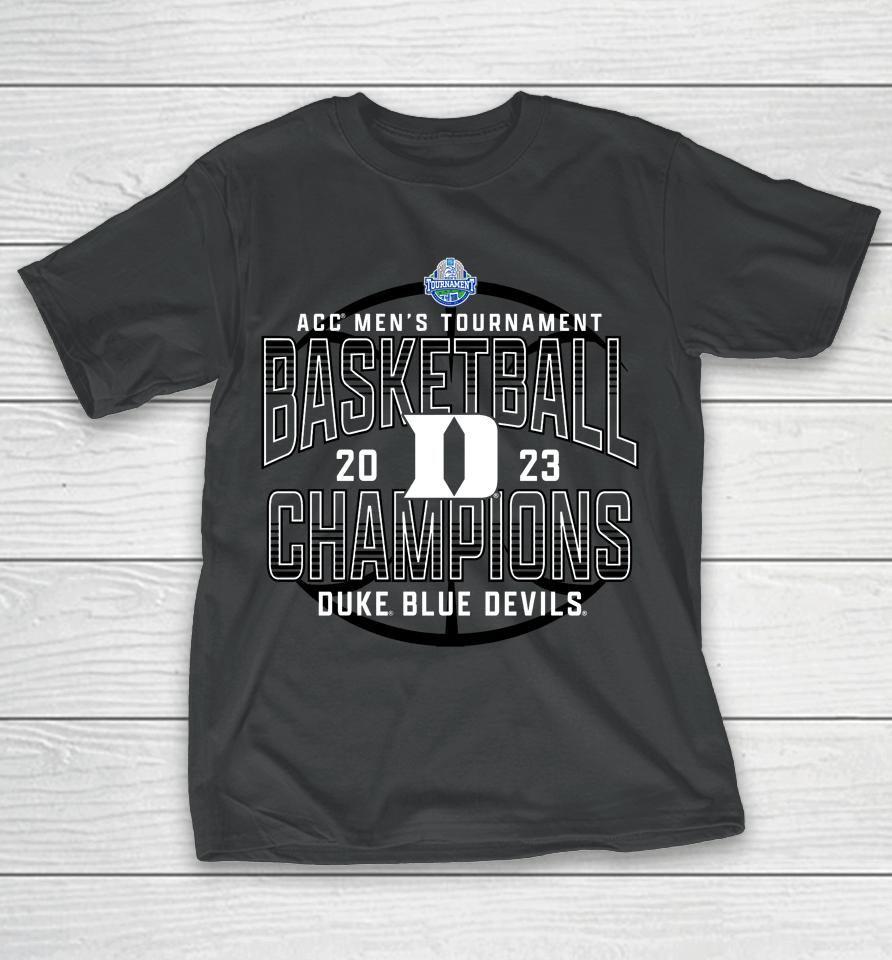 Fanatics Branded Royal Duke Blue Devils 2023 Acc Men's Basketball Conference Tournament Champions T-Shirt