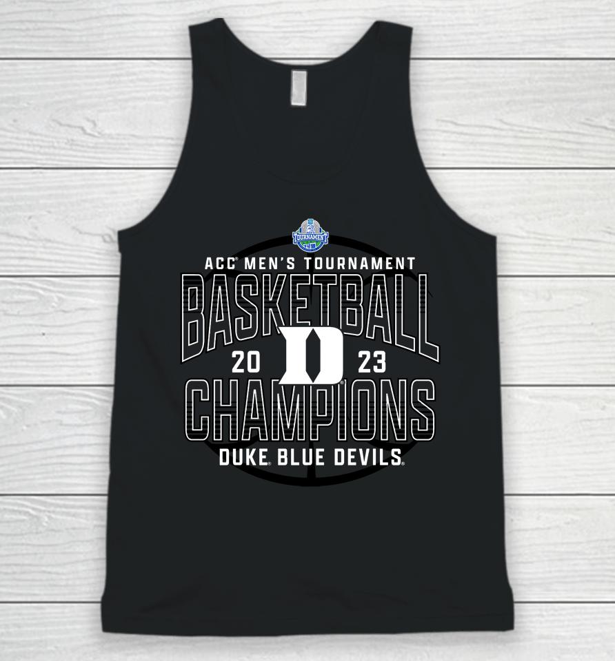 Fanatics Branded Royal Duke Blue Devils 2023 Acc Men's Basketball Conference Tournament Champions Unisex Tank Top