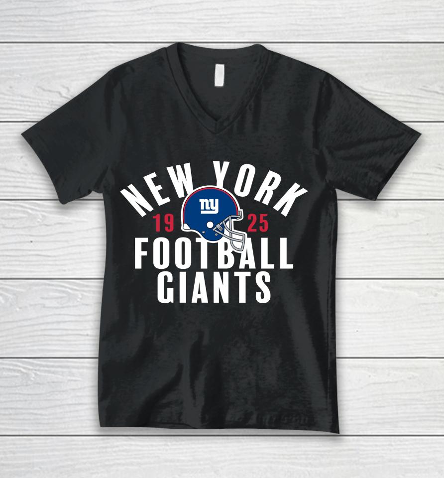 Fanatics Branded Royal New York Giants Football Route Runner Unisex V-Neck T-Shirt