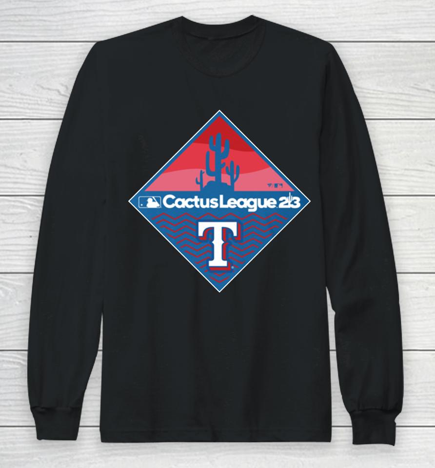 Fanatics Branded Royal Texas Rangers 2023 Mlb Spring Training Diamond Long Sleeve T-Shirt