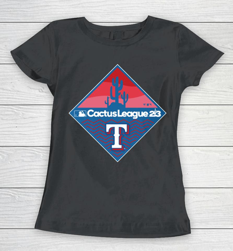 Fanatics Branded Royal Texas Rangers 2023 Mlb Spring Training Diamond Women T-Shirt