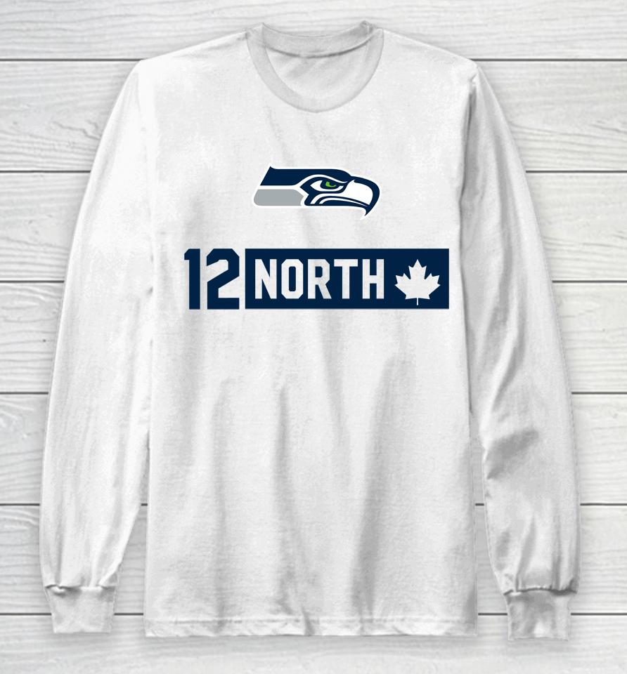 Fanatics Branded Seattle Seahawks 12 North Long Sleeve T-Shirt