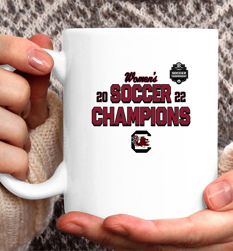 Fanatics Branded South Carolina Gamecocks 2022 Sec Women's Soccer Conference Tournament Champions Coffee Mug