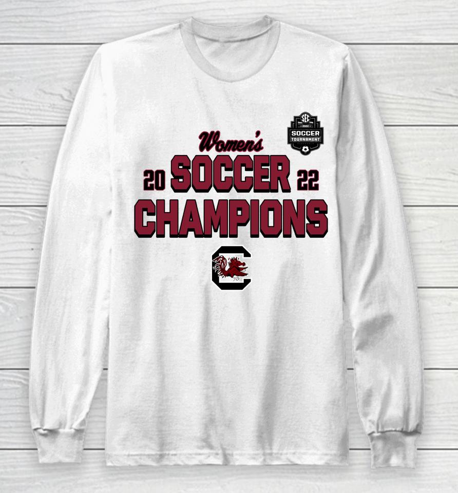Fanatics Branded South Carolina Gamecocks 2022 Sec Women's Soccer Conference Tournament Champions Long Sleeve T-Shirt