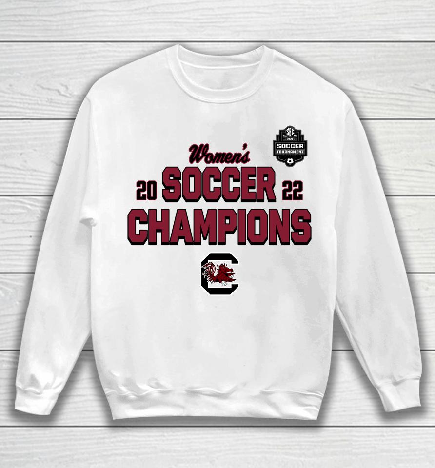 Fanatics Branded South Carolina Gamecocks 2022 Sec Women's Soccer Conference Tournament Champions Sweatshirt