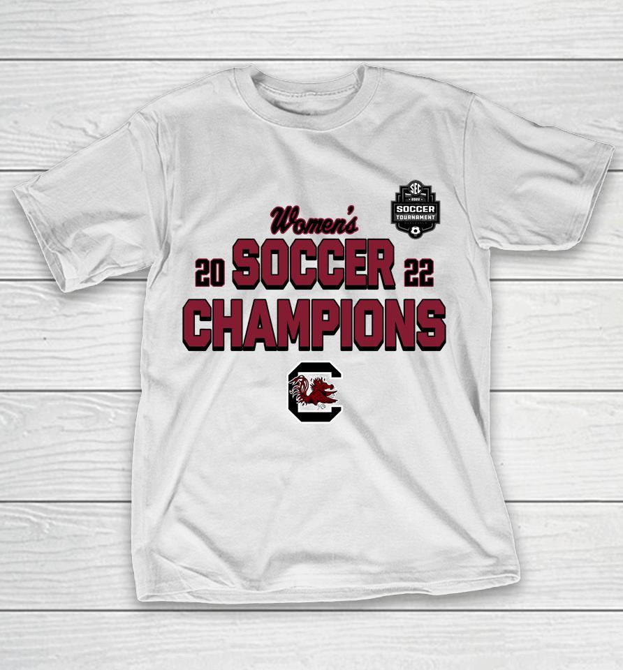 Fanatics Branded South Carolina Gamecocks 2022 Sec Women's Soccer Conference Tournament Champions T-Shirt