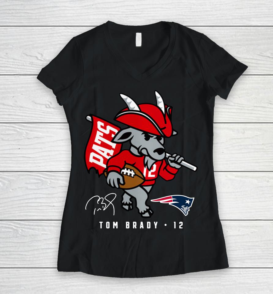 Fanatics Branded Tom Brady New England Patriots Comeback Women V-Neck T-Shirt
