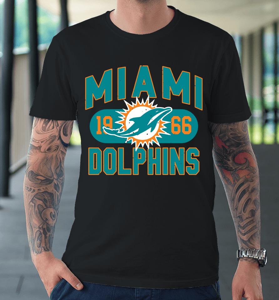 Fanatics Branded White Miami Dolphins Act Fast Est 1966 Premium T-Shirt