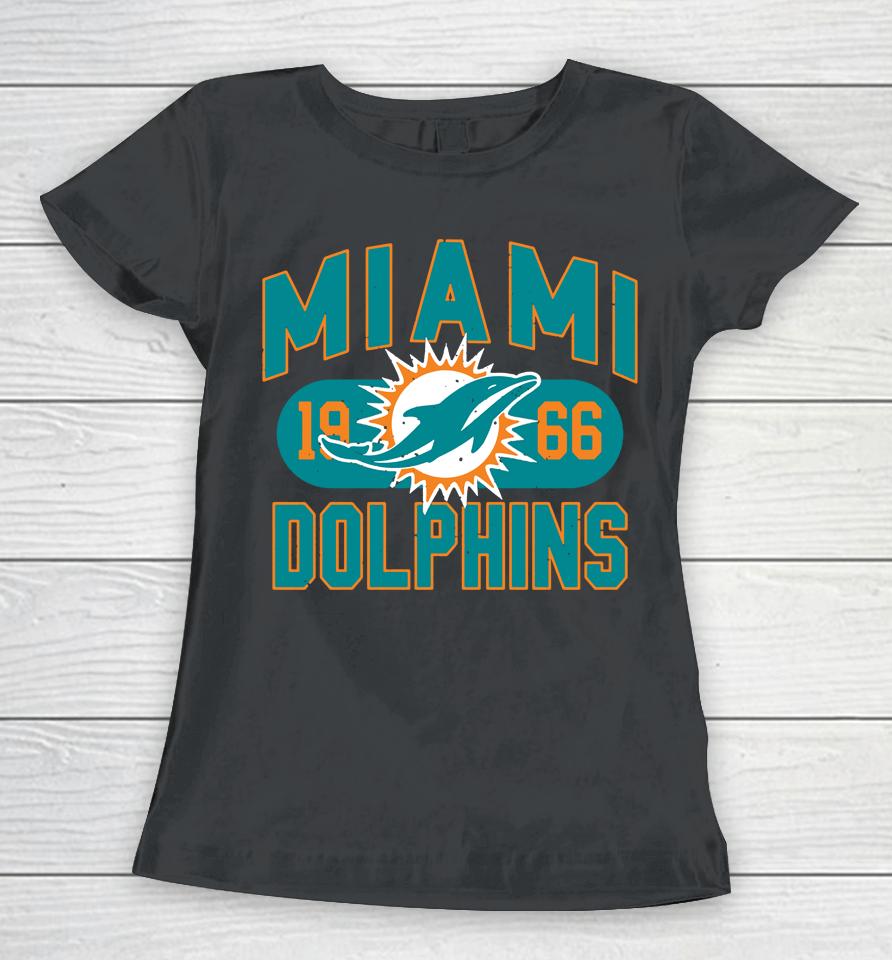 Fanatics Branded White Miami Dolphins Act Fast Est 1966 Women T-Shirt