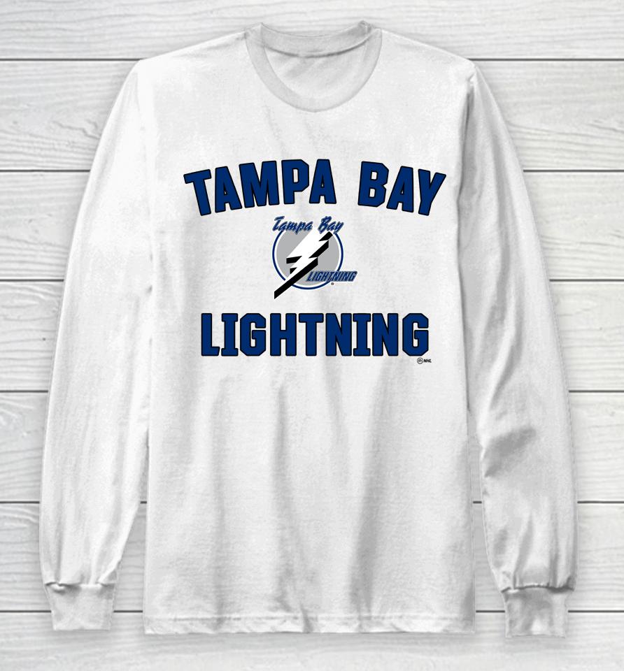 Fanatics Branded White Tampa Bay Lightning Special Edition Wordmark Long Sleeve T-Shirt