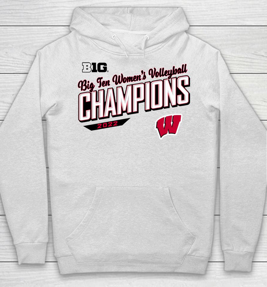 Fanatics Branded Wisconsin Badgers Big 10 2022 Big 10 Women's Volleyball Season Champions Hoodie
