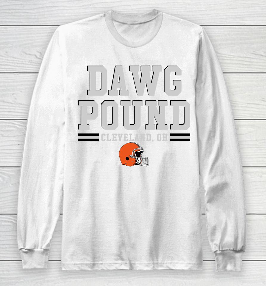 Fanatics Cleveland Browns Dawg Pound Hometown Fitted Long Sleeve T-Shirt