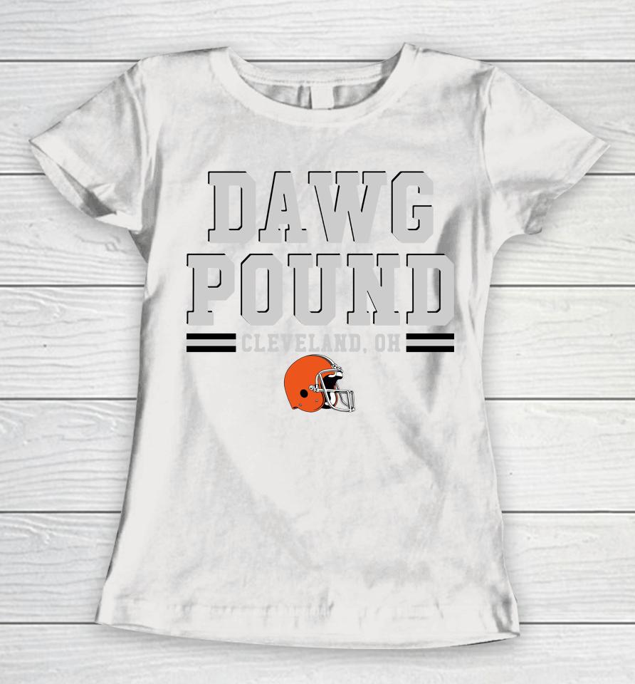 Fanatics Cleveland Browns Dawg Pound Hometown Fitted Women T-Shirt
