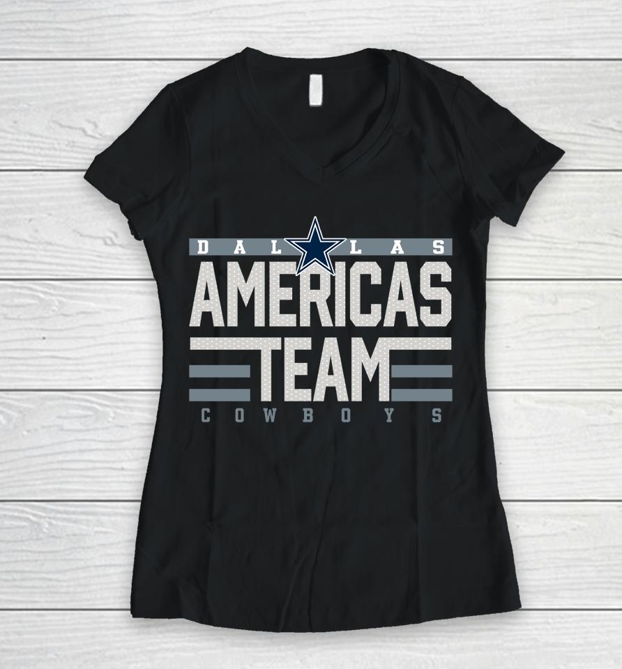 Fanatics Dallas Cowboys Hometown Collection Sweep Women V-Neck T-Shirt