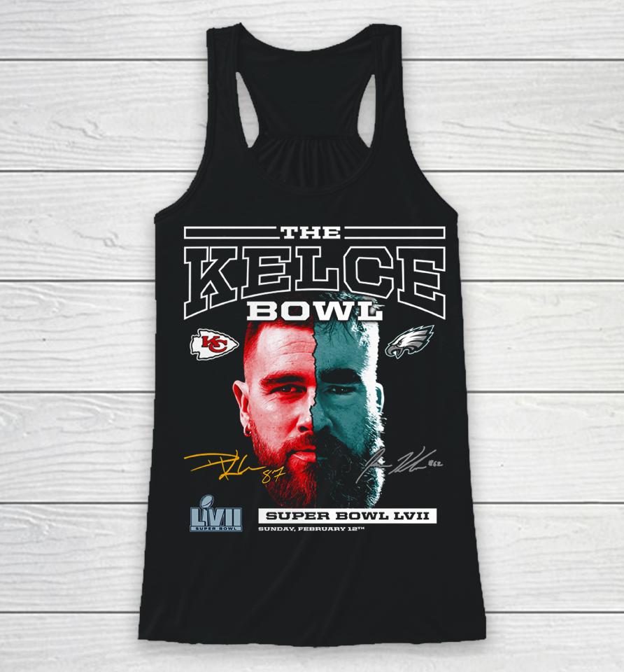 Fanatics Kansas City Chiefs Vs Philadelphia Eagles Super Bowl Lvii Matchup The Kelce Bowl Racerback Tank