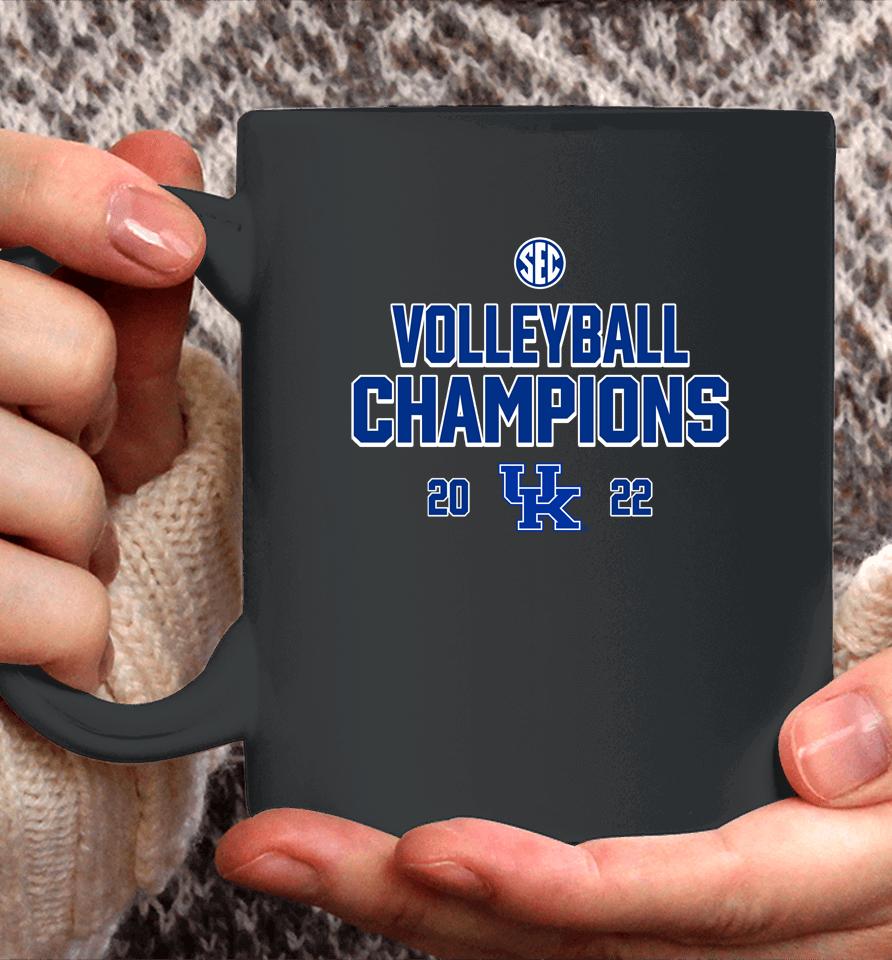 Fanatics Kentucky Wildcats 2022 Sec Volleyball Champions Season Coffee Mug