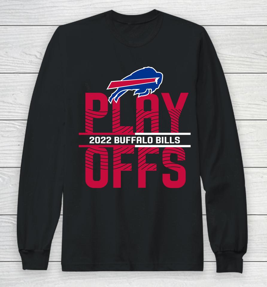 Fanatics Nfl Playoffs Buffalo Bills Anthracite 2022 Iconic Long Sleeve T-Shirt