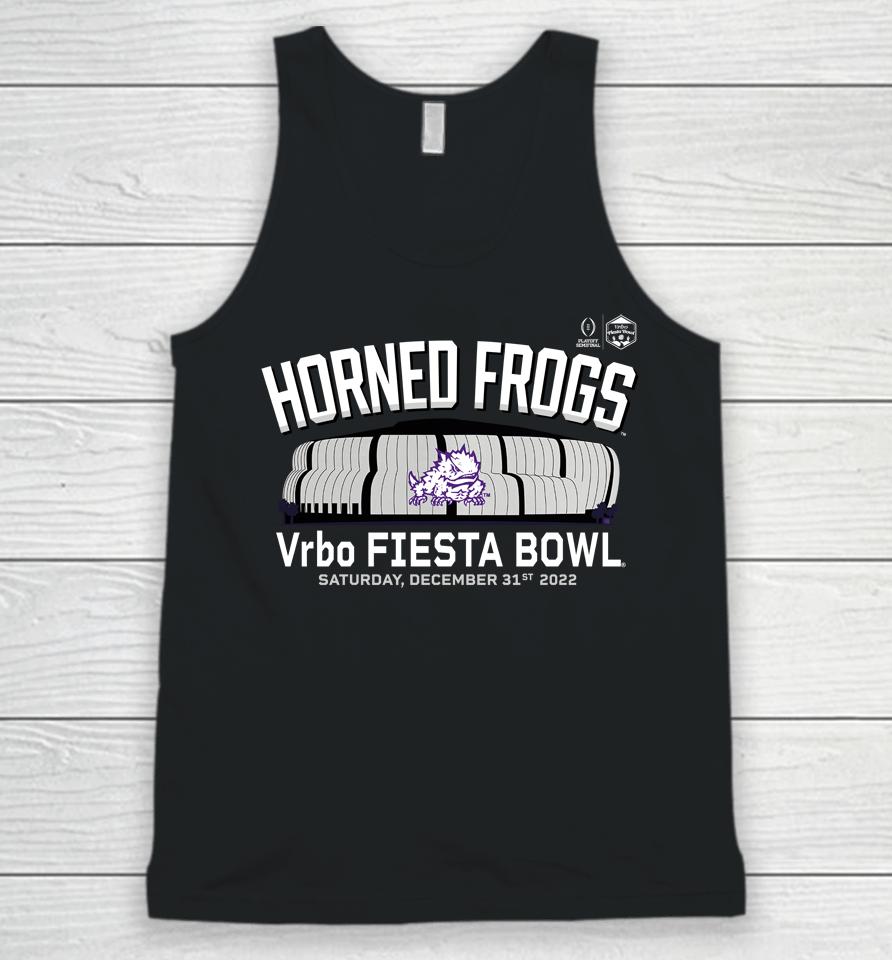 Fanatics Purple Tcu Horned Frogs College Football Playoff 2022 Fiesta Bowl Gameday Stadium Unisex Tank Top