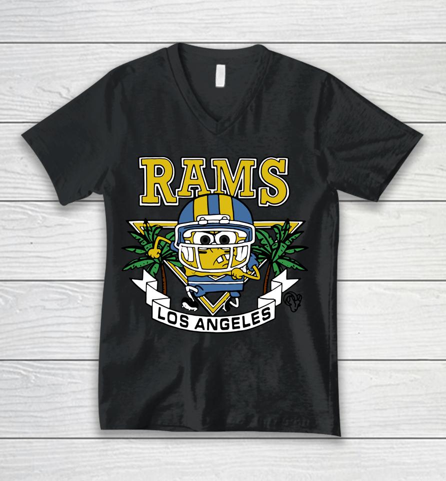 Fanatics Shop Los Angeles Rams Homage X Spongebob Unisex V-Neck T-Shirt