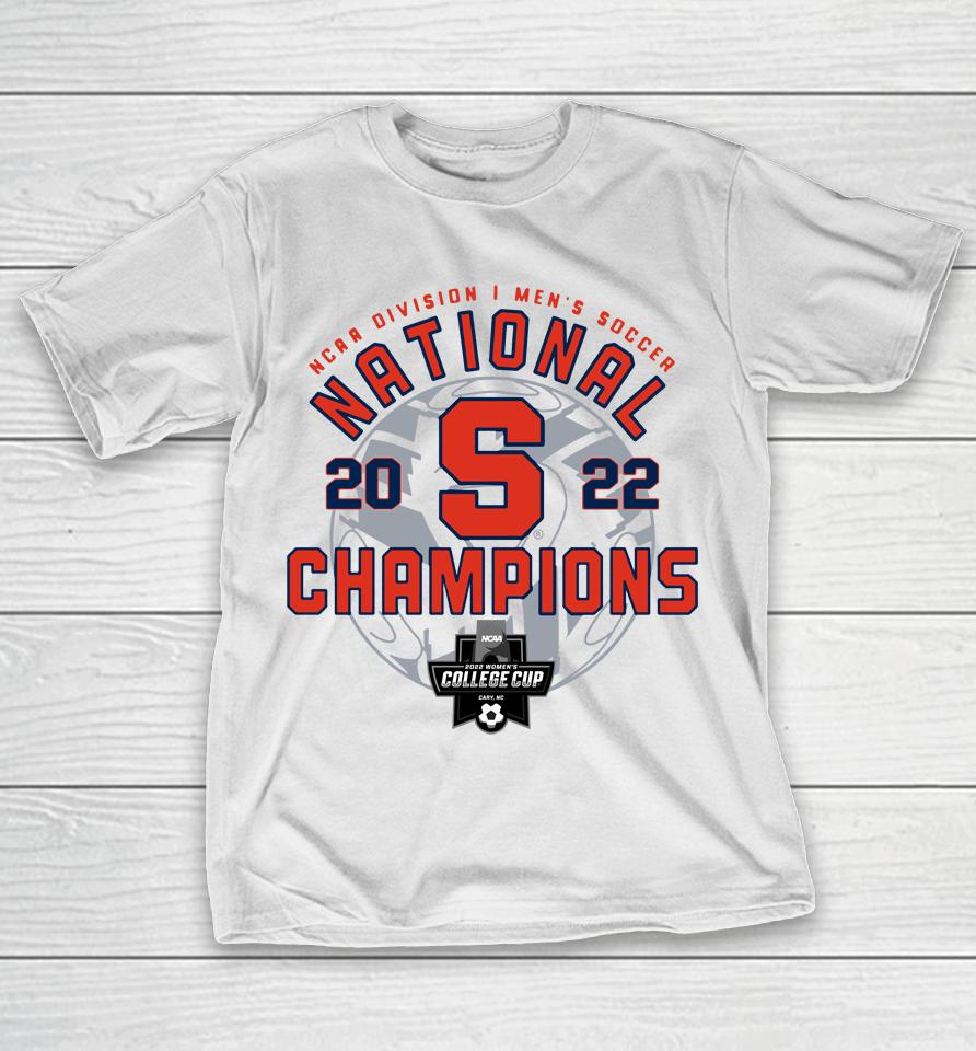 Fanatics Shop Syracuse Orange Ncaa Men's Soccer National Champions 2022 Locker Room T-Shirt
