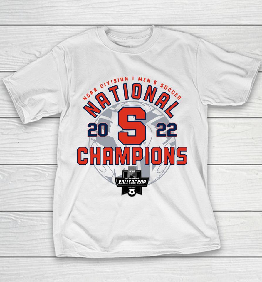 Fanatics Shop Syracuse Orange Ncaa Men's Soccer National Champions 2022 Locker Room Youth T-Shirt