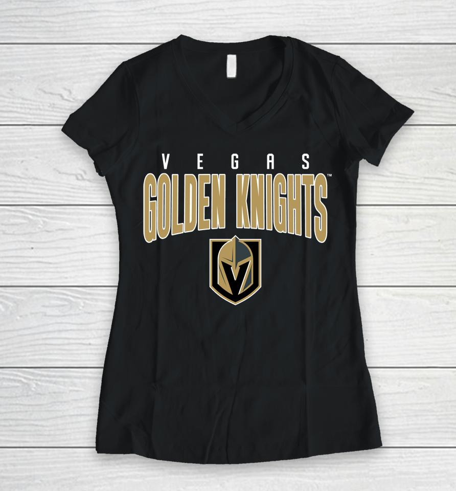 Fanatics Shop Vegas Golden Knights Special Edition 2.0 Wordmark Women V-Neck T-Shirt