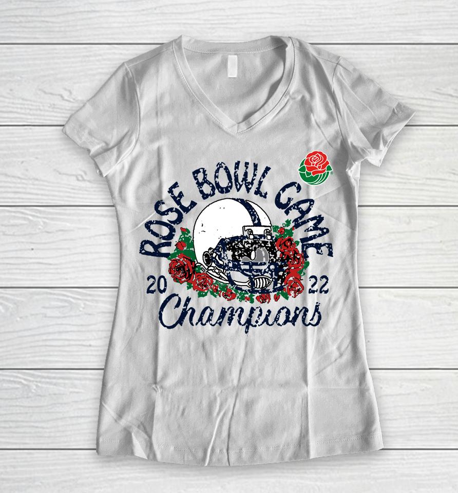 Fanatics Store Penn State Nittany Lions 2023 Rose Bowl Champions Women V-Neck T-Shirt