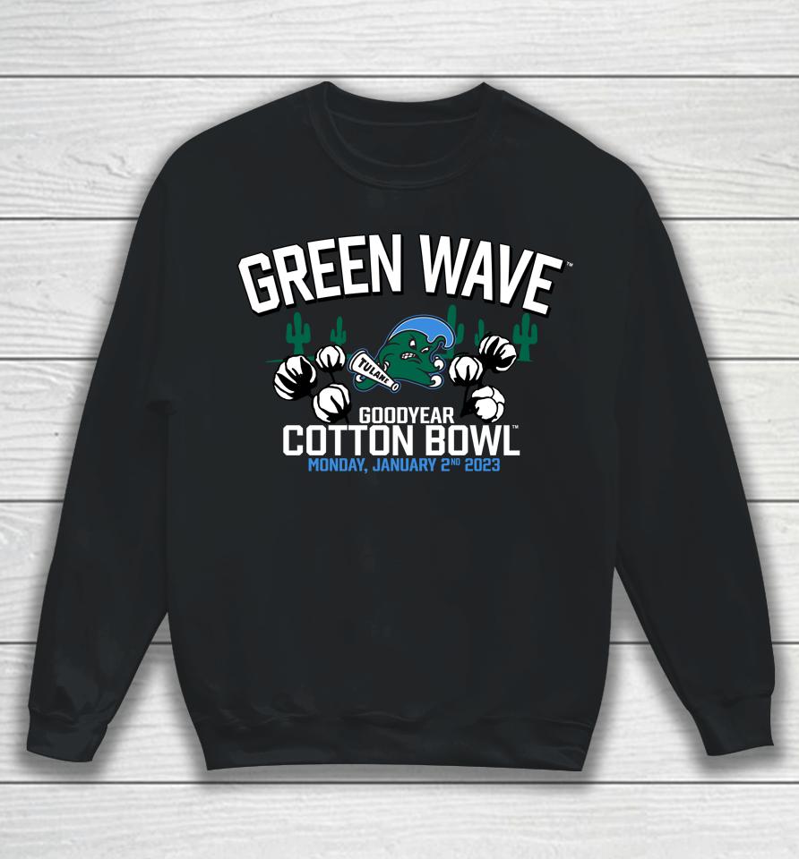 Fanatics Tulane Green Wave 2023 Goodyear Cotton Bowl Game Sweatshirt