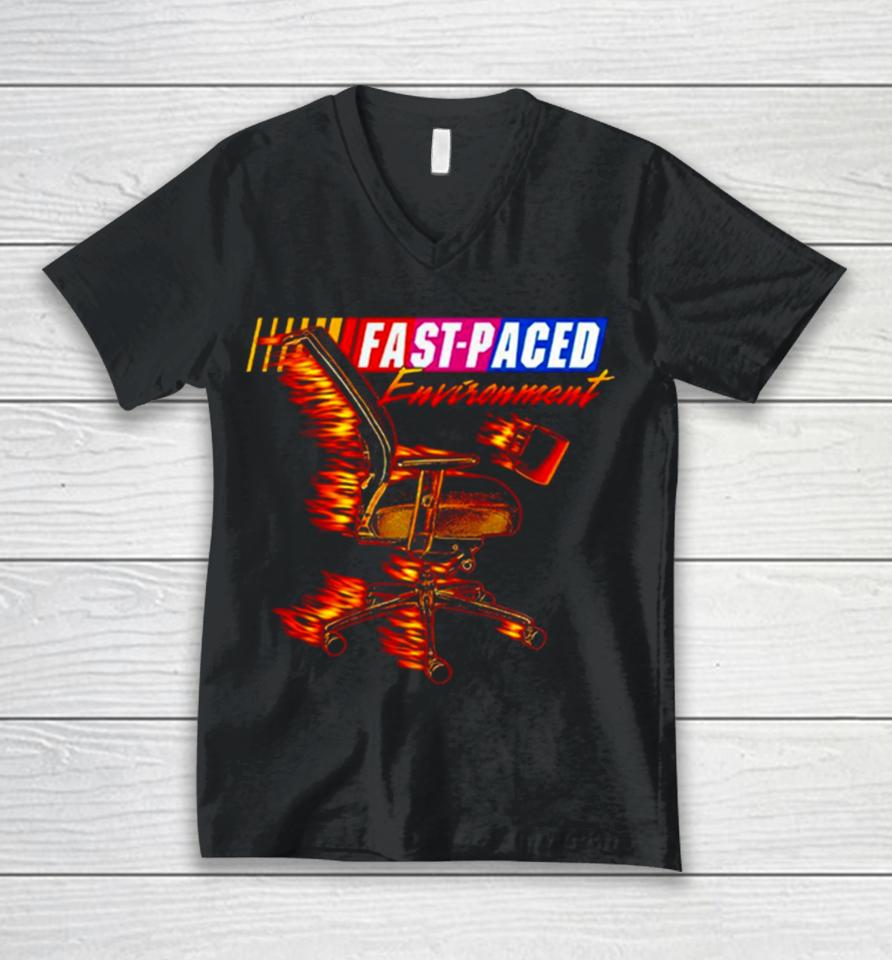 Fast Paced Environment Unisex V-Neck T-Shirt