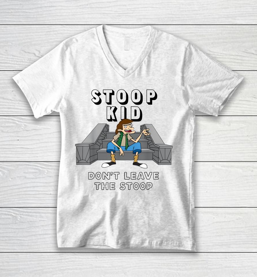 Fat Kid Deals Stoop Kid Don't Leave The Stoop Unisex V-Neck T-Shirt